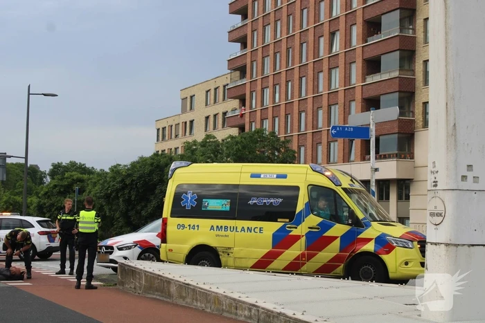 Fatbike-bestuurder gewond bij aanrijding met bestelbus