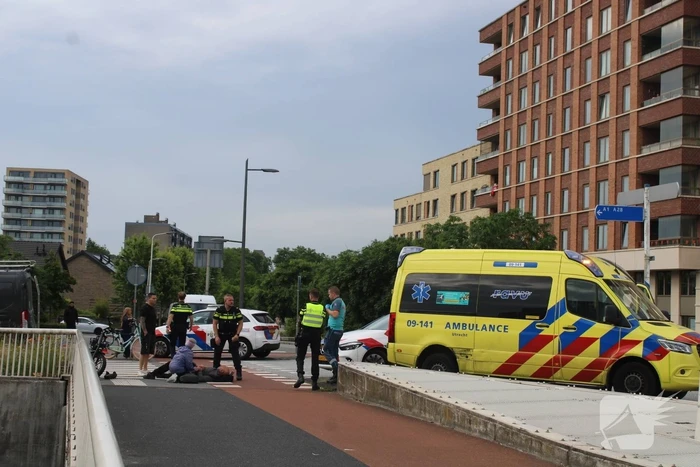 Fatbike-bestuurder gewond bij aanrijding met bestelbus