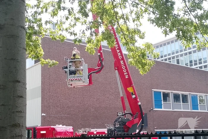 Brandweer in actie bij rook uit schoorsteen