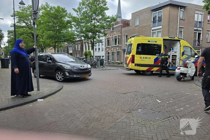 Fatbike en auto met elkaar in botsing