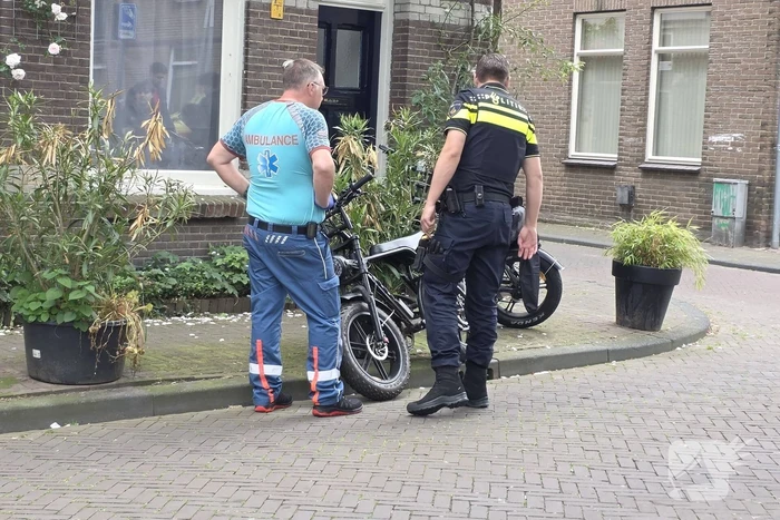 Fatbike en auto met elkaar in botsing