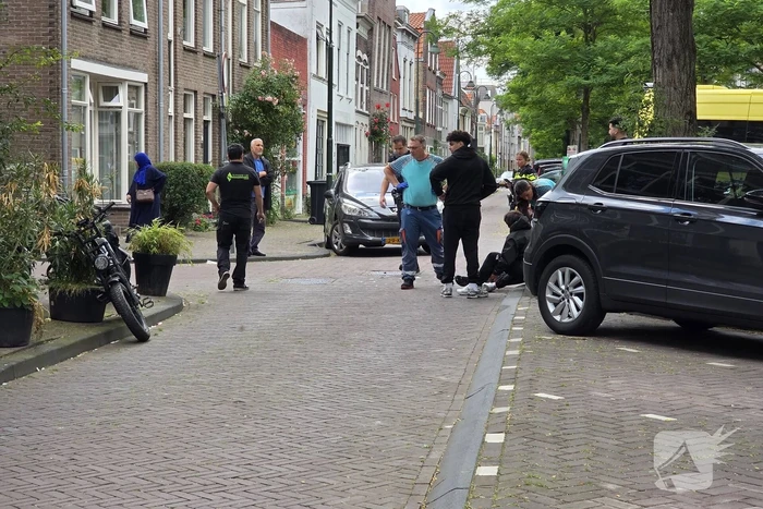 Fatbike en auto met elkaar in botsing