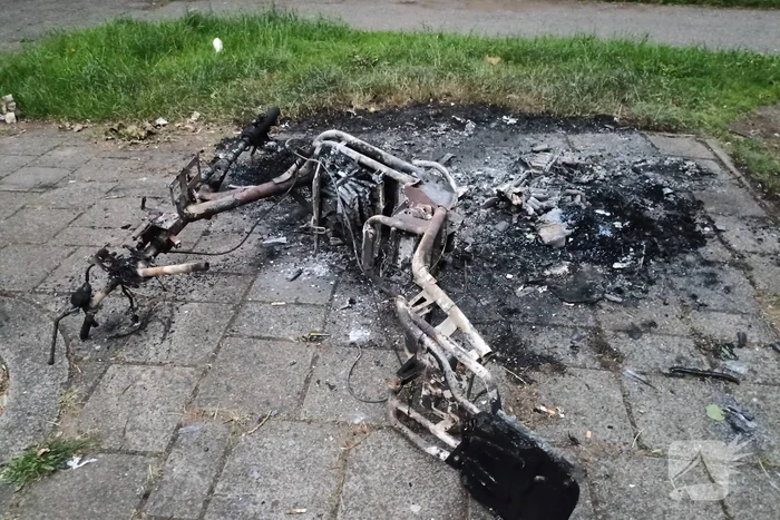 Brandweer niet ingezet bij scooterbrand