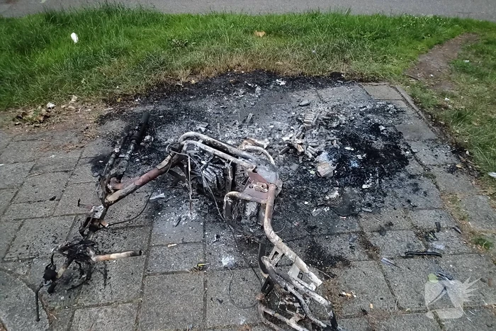 Brandweer niet ingezet bij scooterbrand