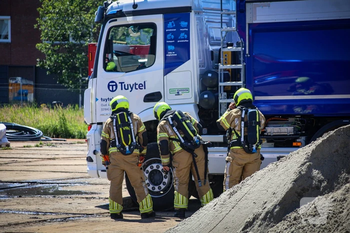 Rookontwikkeling bij accu van elektrische vrachtwagen
