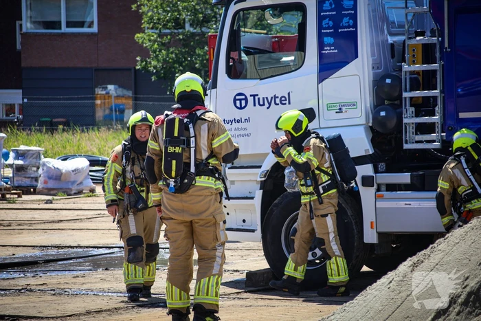 Rookontwikkeling bij accu van elektrische vrachtwagen