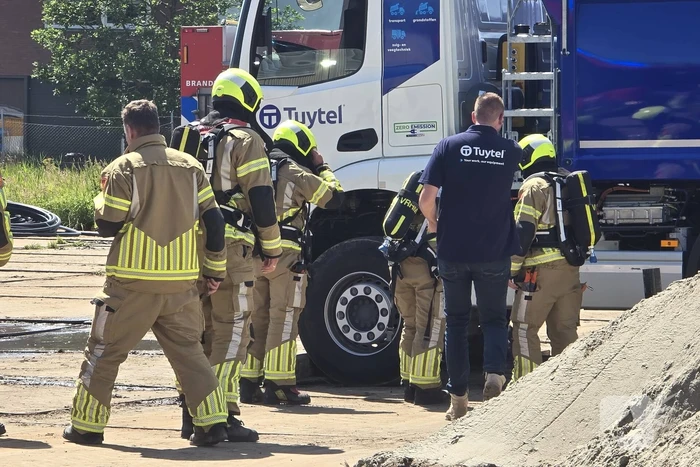 Rookontwikkeling bij accu van elektrische vrachtwagen
