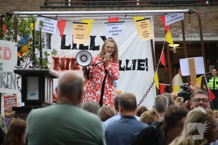 Demonstratie tegen komst mega-medicijnfabriek Eli Lilly