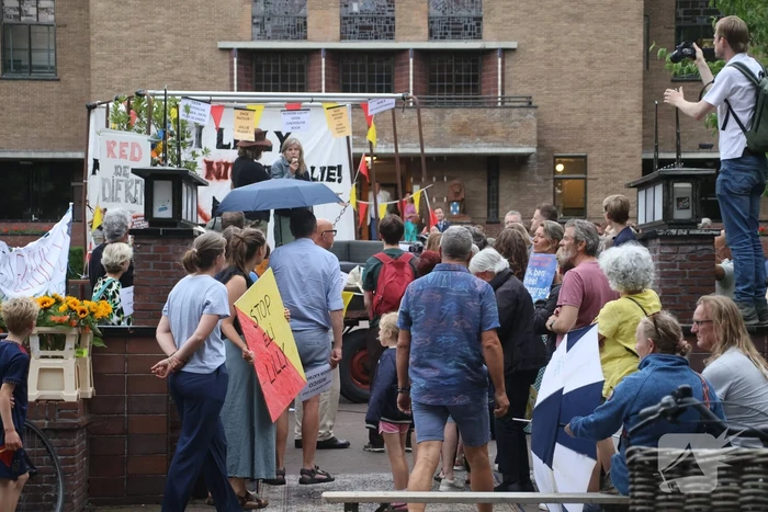 Demonstratie tegen komst mega-medicijnfabriek Eli Lilly