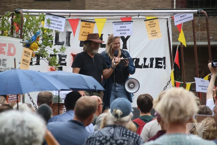 Demonstratie tegen komst mega-medicijnfabriek Eli Lilly