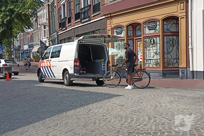 Fietser valt tijdens rit