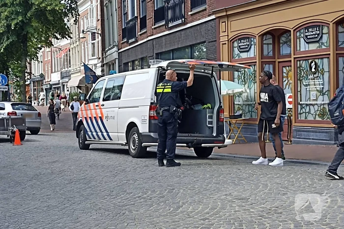 Fietser valt tijdens rit