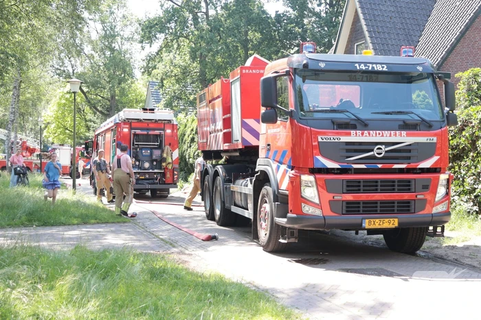 Brand op dak woning snel geblust
