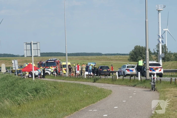 Kinderen betrokken bij frontaal ongeluk