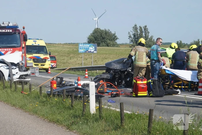 Kinderen betrokken bij frontaal ongeluk