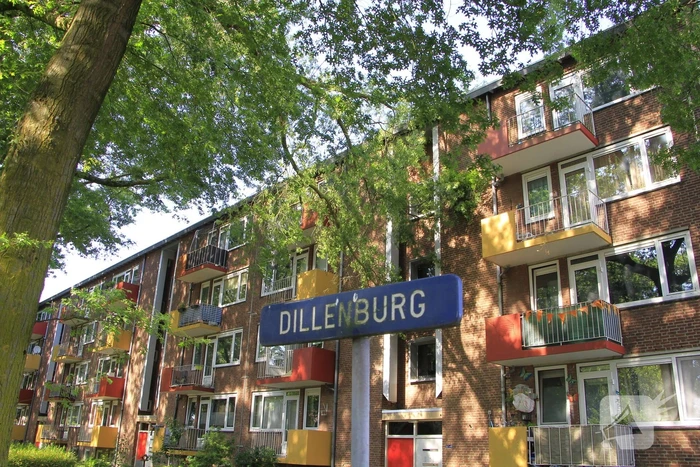 Grote tak valt op flat en veroorzaakt schade