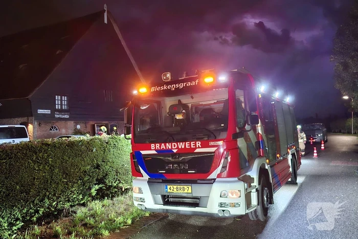 Blikseminslag zorgt voor woningbrand