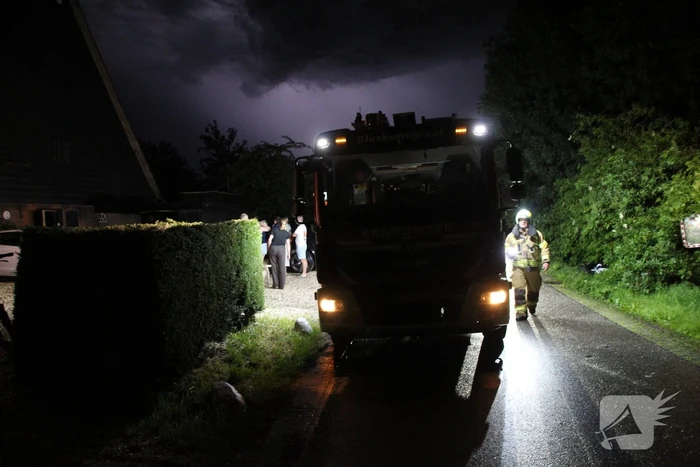 Blikseminslag zorgt voor woningbrand