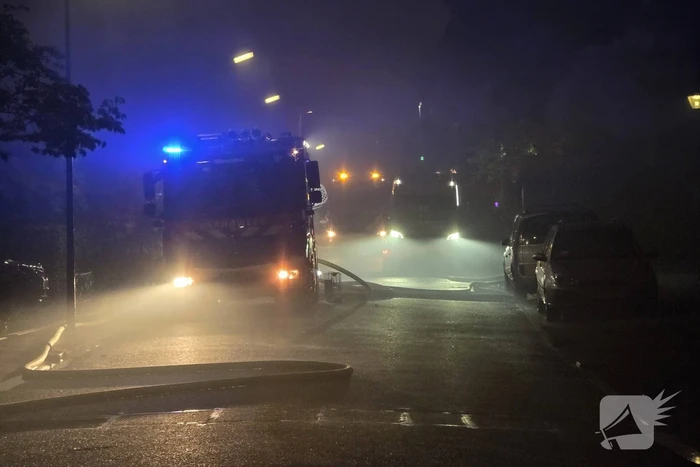 Grote brand in woningen na blikseminslag,