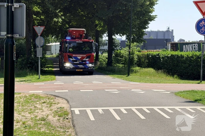 Brand in bijgebouw door kortsluiting