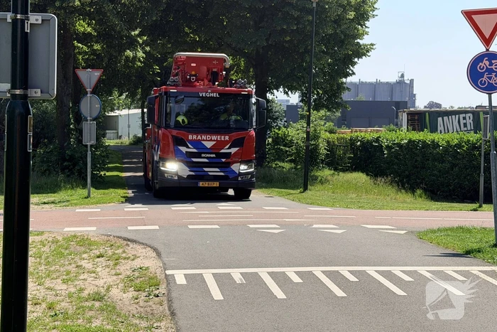 Brand in bijgebouw door kortsluiting