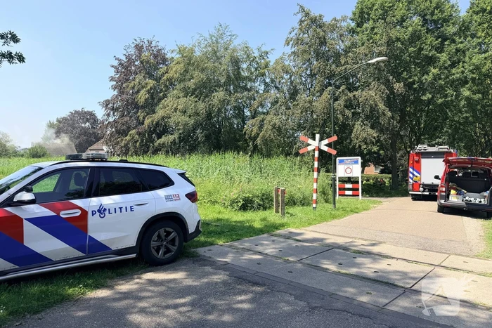 Brand in bijgebouw door kortsluiting