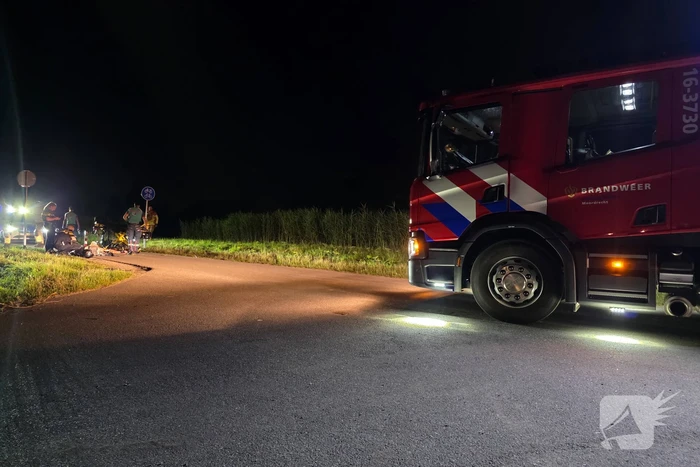 Scooterrijder gewond na ongeval met paal