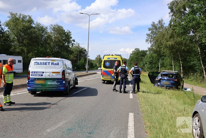 Auto's beschadigd bij aanrijding, geen gewonden