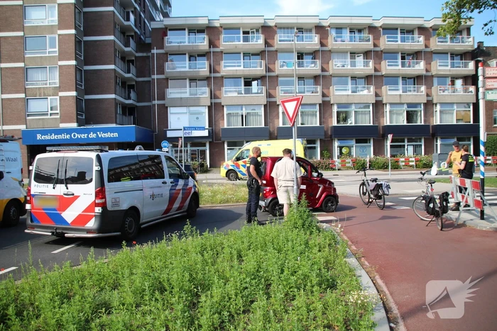 Ongeval tussen brommobiel en fietser
