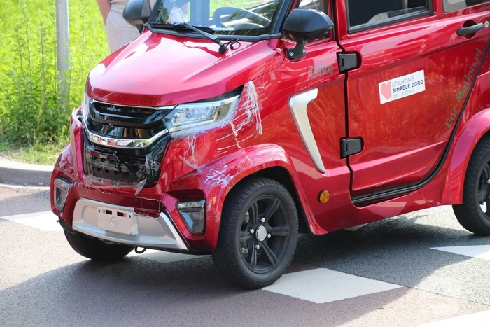 Ongeval tussen brommobiel en fietser