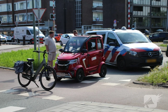 Ongeval tussen brommobiel en fietser