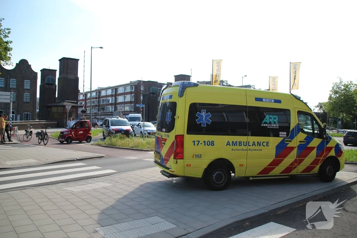 Ongeval tussen brommobiel en fietser