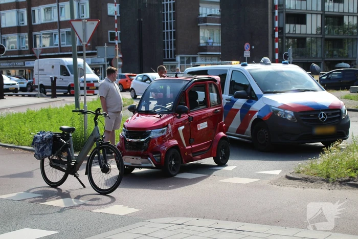 Ongeval tussen brommobiel en fietser