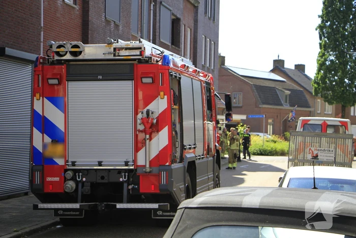 Gasleiding geraakt tijdens graafwerkzaamheden