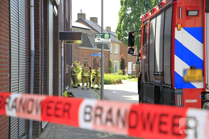 Gasleiding geraakt tijdens graafwerkzaamheden