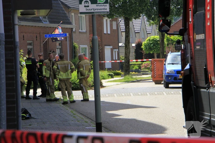 Gasleiding geraakt tijdens graafwerkzaamheden