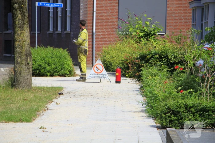 Gasleiding geraakt tijdens graafwerkzaamheden