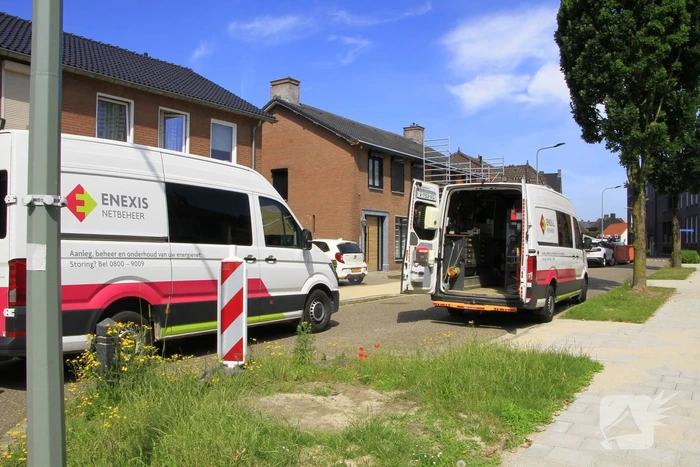 Gasleiding geraakt tijdens graafwerkzaamheden