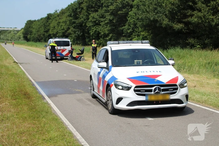 Scootmobiel aangetroffen in sloot tijdens zoekactie