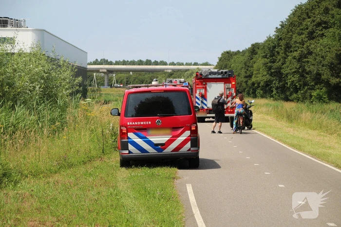 Scootmobiel aangetroffen in sloot tijdens zoekactie
