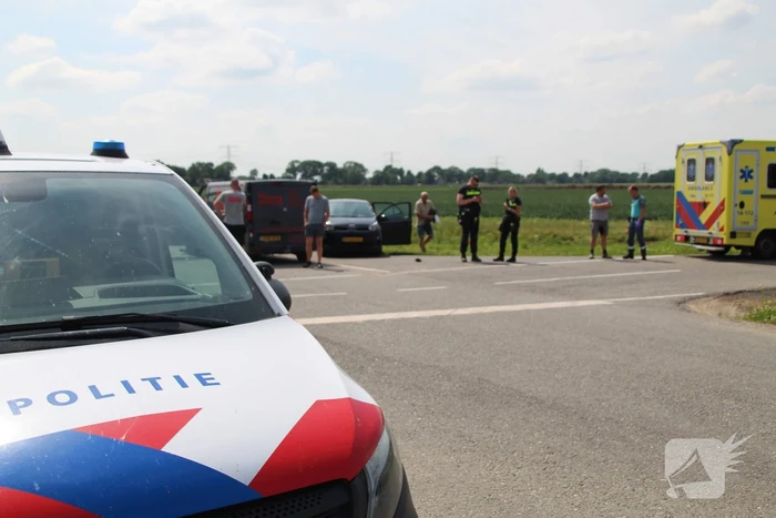 Flinke aanrijding op kruising