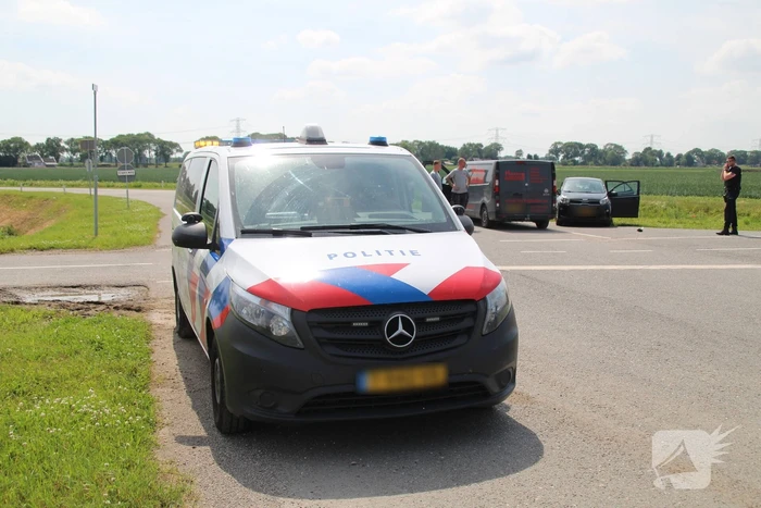Flinke aanrijding op kruising
