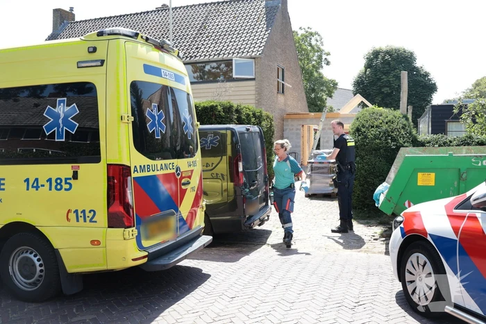 Ongeval tijdens bouwwerkzaamheden leidt tot ziekenhuisopname