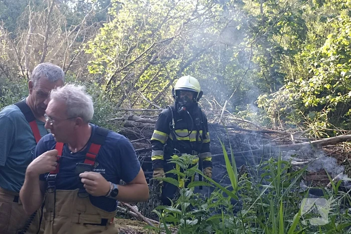 Brandweer ingezet voor brandende takken