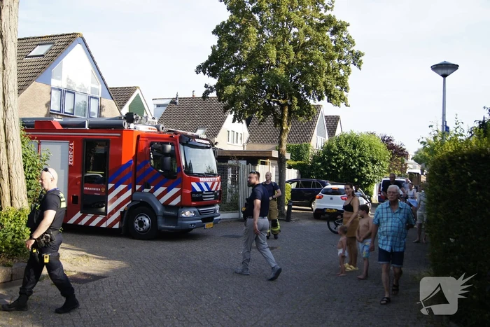 Sloopwerkzaamheden na brand in bijgebouw
