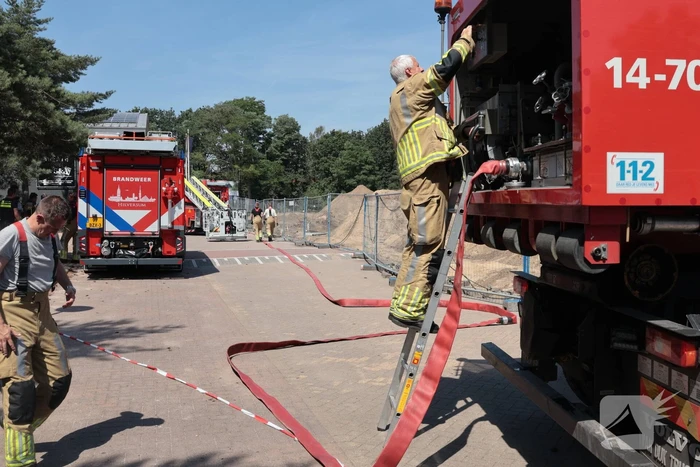 Brand bij sportschool vergt middelbrand-inzet