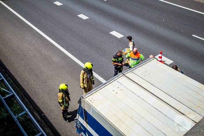 Oververhitte vrachtwagen leidt tot verkeershinder
