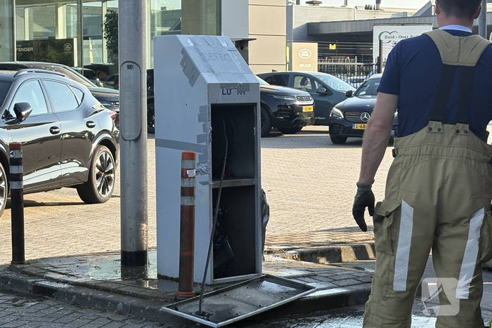 Brand in bandenspanningsapparaat blust snel