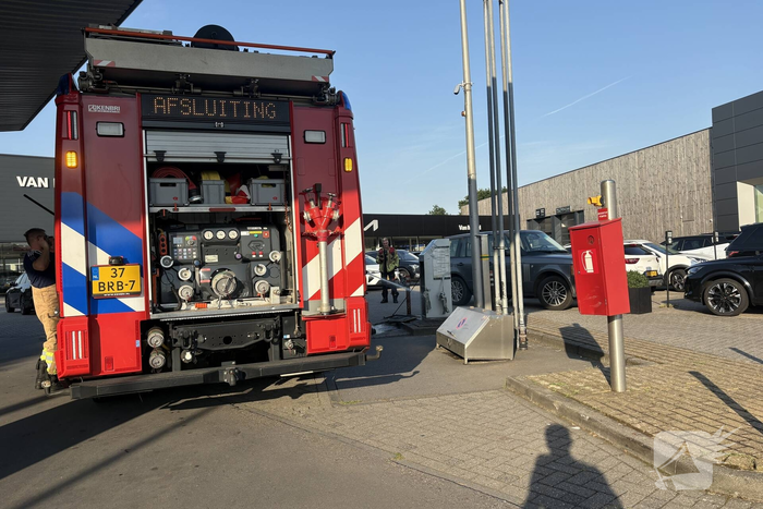 Brand in bandenspanningsapparaat blust snel