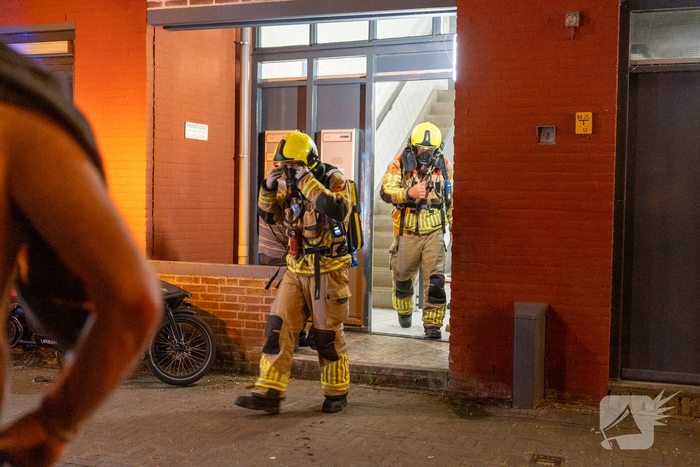 Brand in badkamer snel onder controle